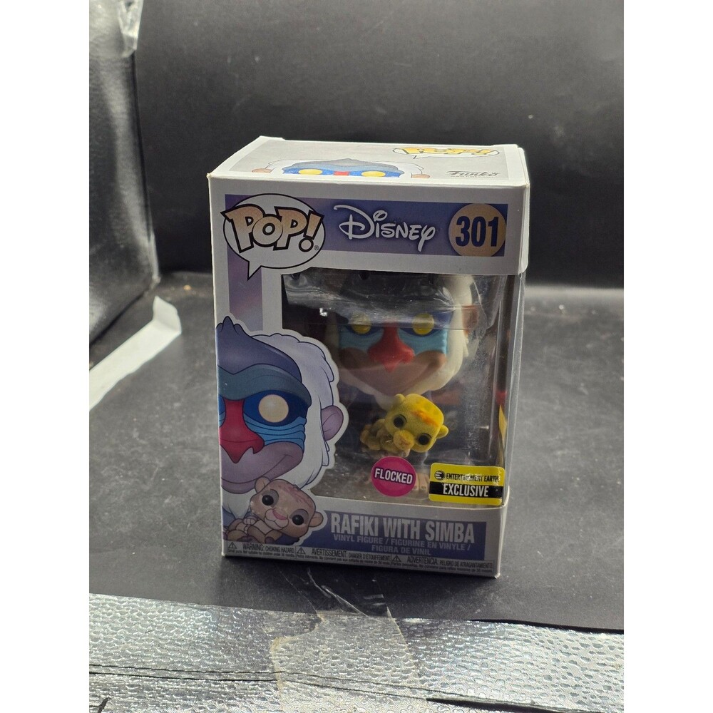 Funko Pop Disney Rafiki with Simba Flocked #301 EE Exclusive Lion KingFunko Pop!